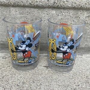 Vintage 1994 Walt Disney Mickey Mouse McDonalds Graphic Glasses 100 Anniversary